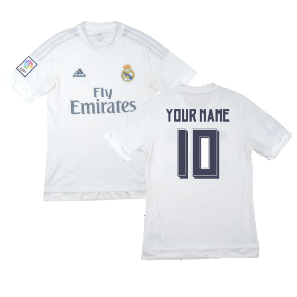real madrid t shirt with your name