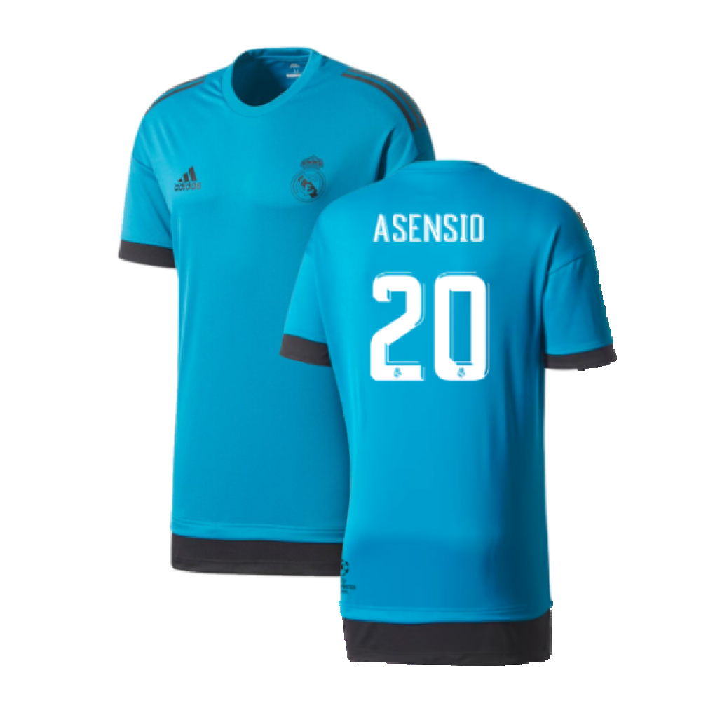 Real Madrid 2017-18 Adidas Champions League Training Shirt (2XL) (Asensio 20) (Excellent)_0