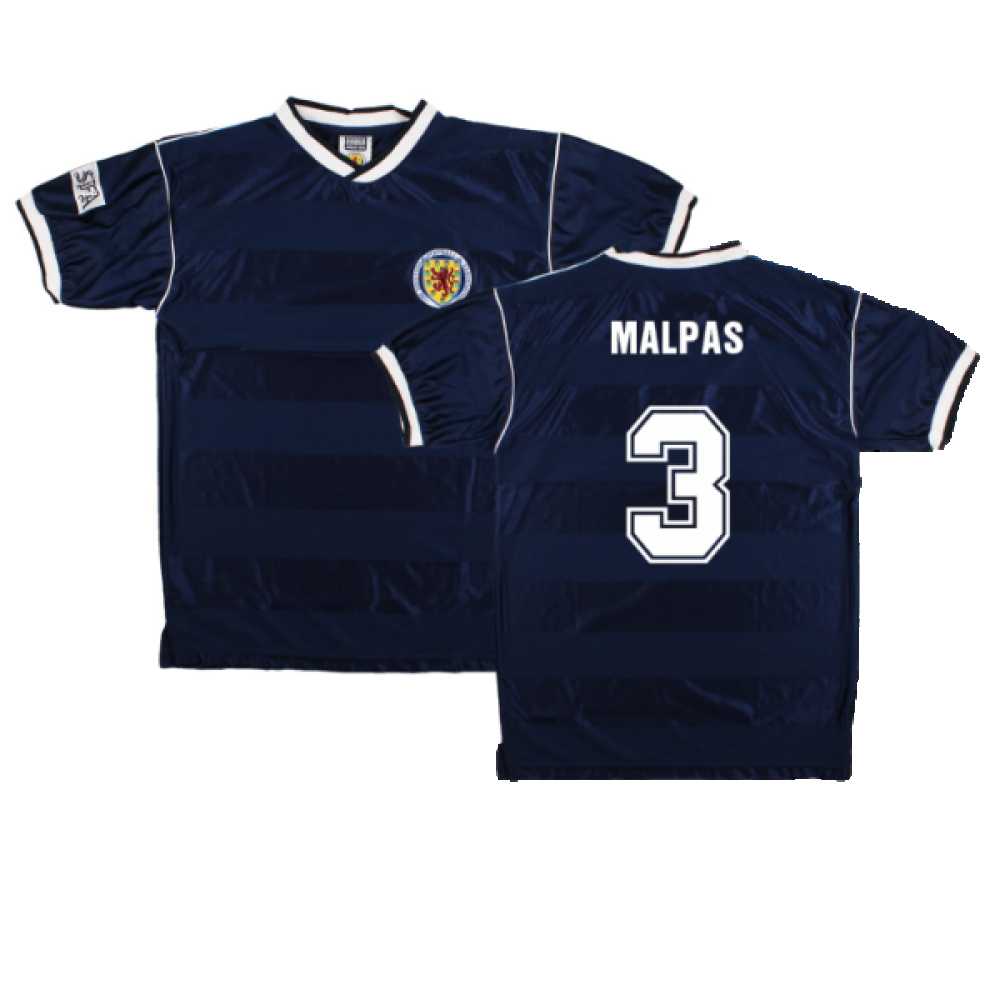 Scotland 1986-88 Score Draw Retro Home Shirt (M) (Malpas 3) (Excellent)_0