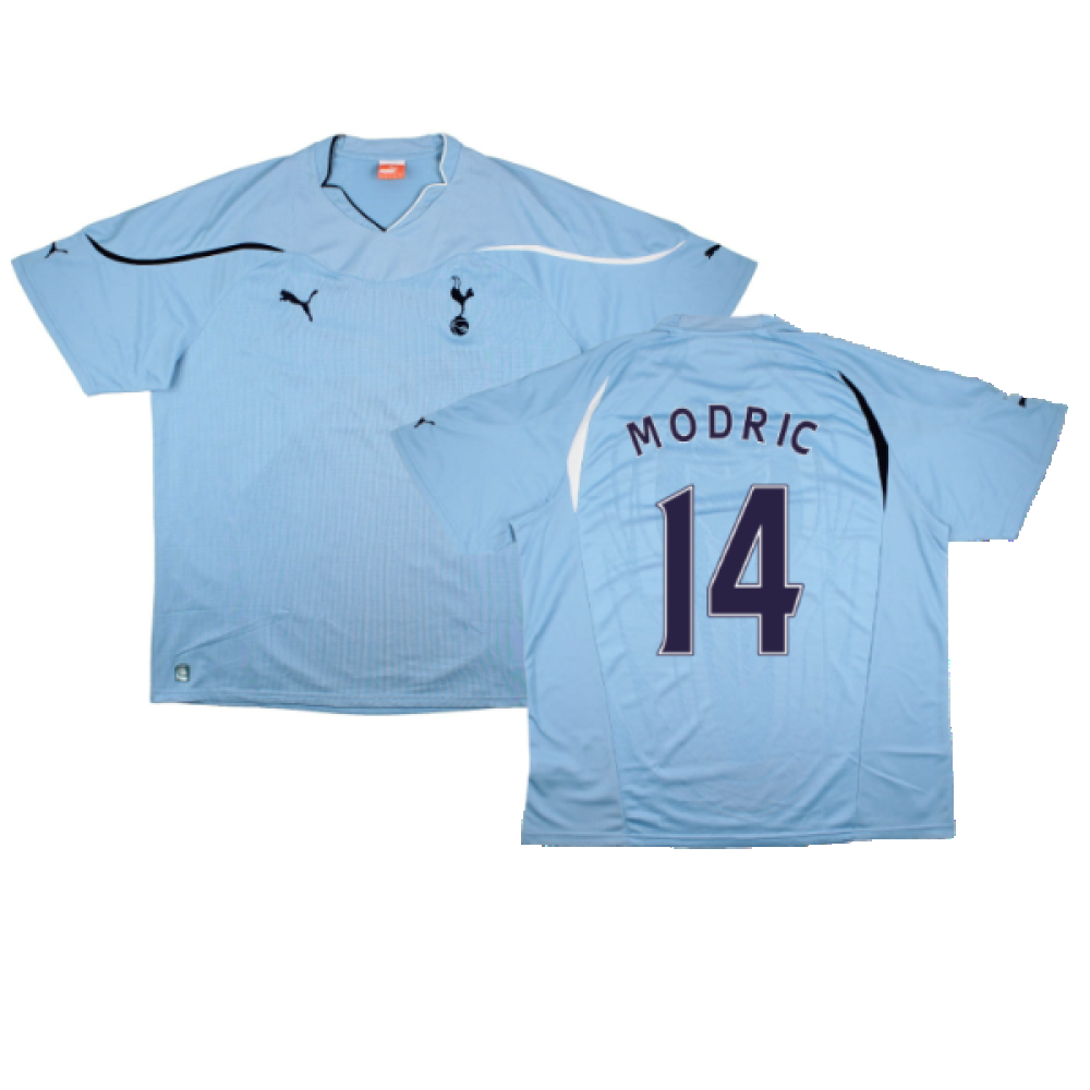Tottenham Hotspur 2010-11 Away Shirt (Sponsorless) (2xL) (Modric 14) (Excellent)_0